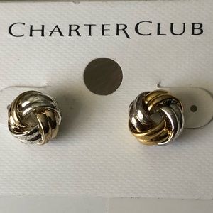 Charter Club Love Knot Earrings